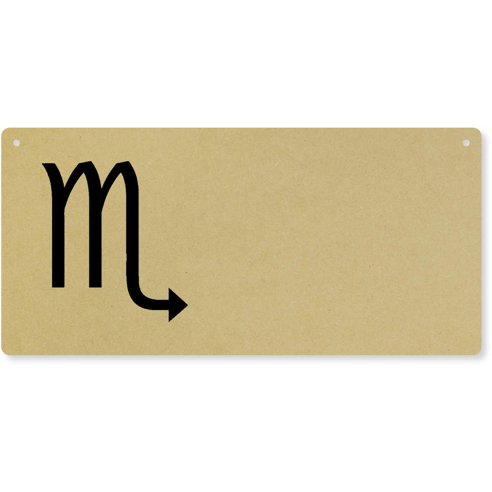 'Scorpio Sign' Large Wooden Wall Plaque / Door Sign (DP00066064)