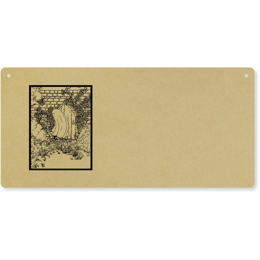 'The Secret Garden' Large Wooden Wall Plaque / Door Sign (DP00067323)