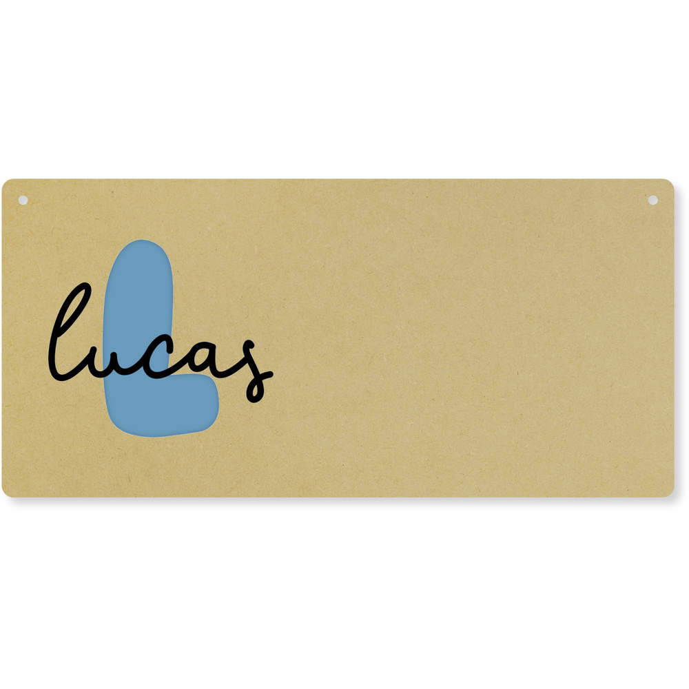 'Lucas Name' Large Wooden Wall Plaque / Door Sign (DP00067665)
