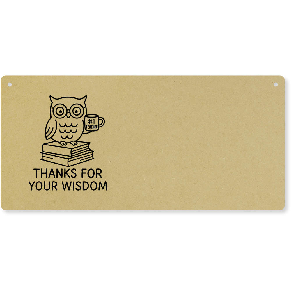 'Best Teacher' Large Wooden Wall Plaque / Door Sign (DP00068767)
