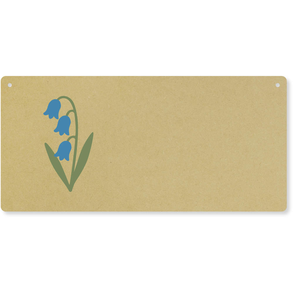 'Bluebells' Large Wooden Wall Plaque / Door Sign (DP00069252)
