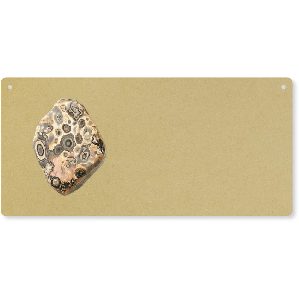 'Raw Jasper Gemstone' Large Wooden Wall Plaque / Door Sign (DP00071531)