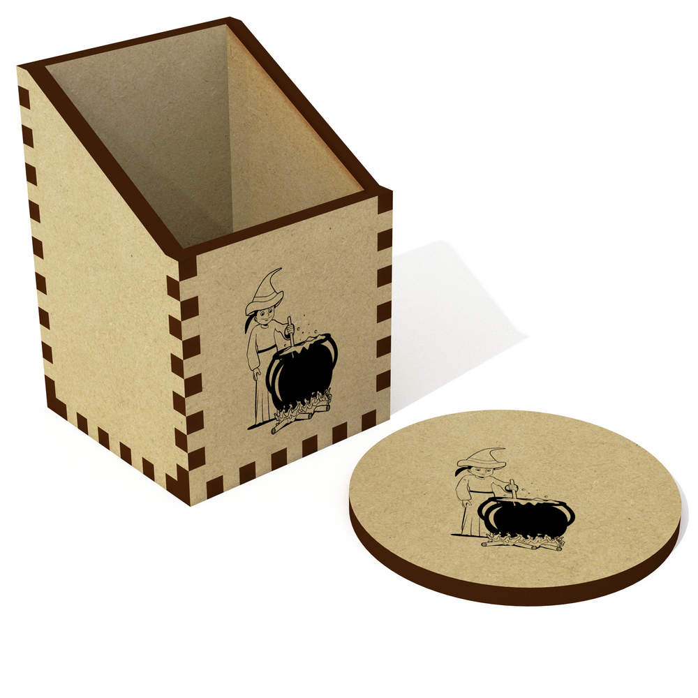 'Witch & Cauldron' Desk Tidy / Pencil Holder (DT00002529)