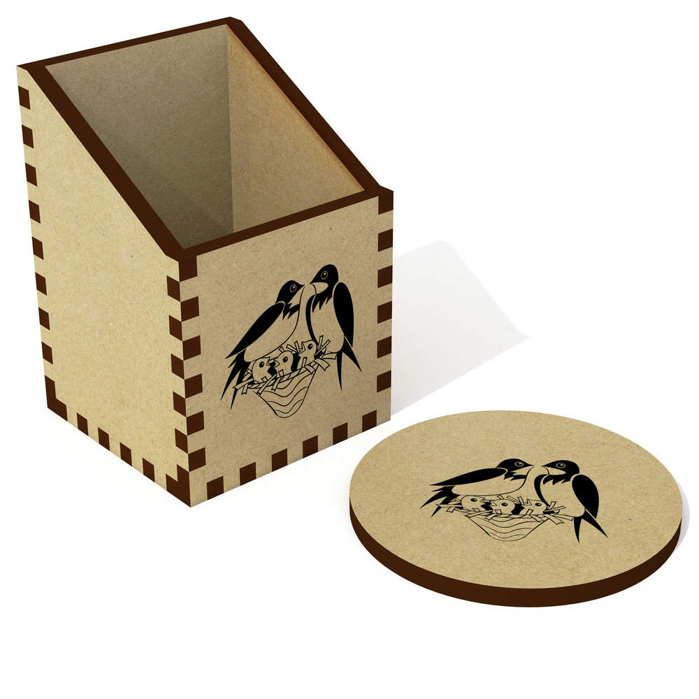 'Birds In A Nest' Desk Tidy / Pencil Holder (DT00006171)