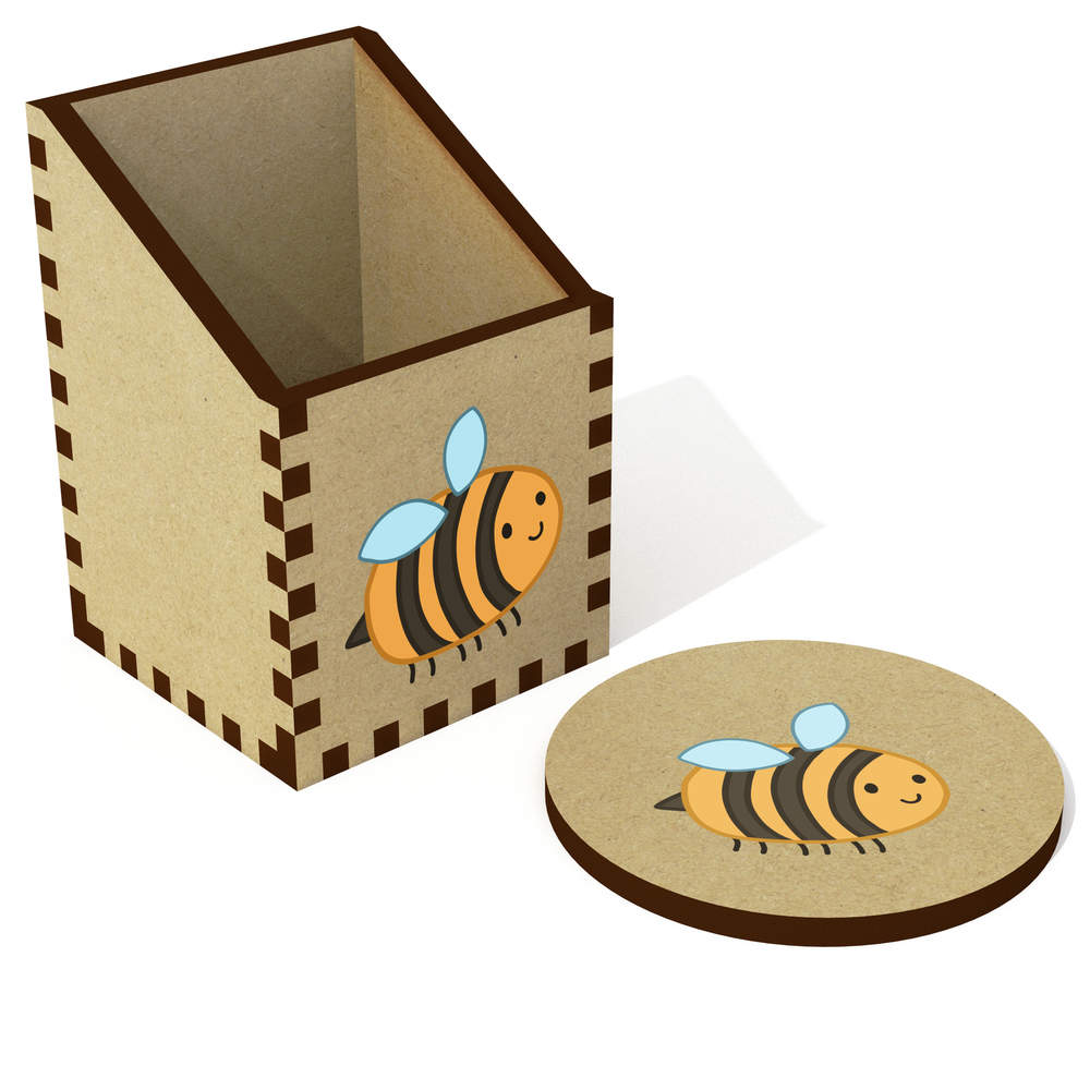 'Cute Bee' Desk Tidy / Pencil Holder (DT00090762)