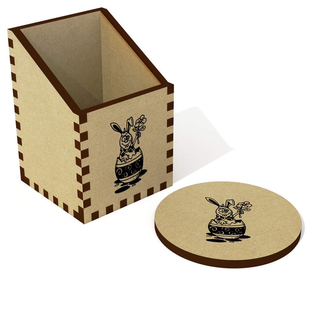 'Easter Egg Bunny' Desk Tidy / Pencil Holder (DT00095640)