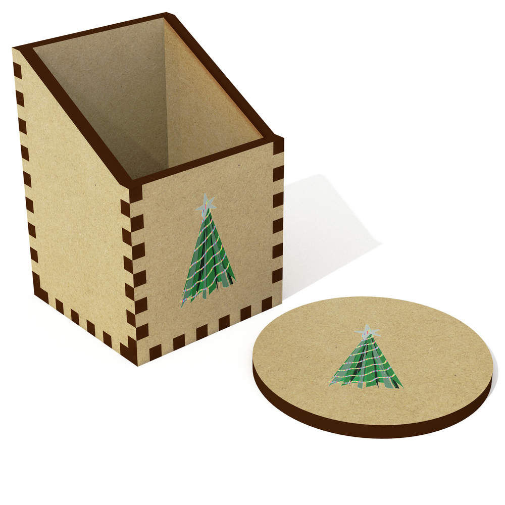 'Christmas tree' Desk Tidy / Pencil Holder (DT00103236)
