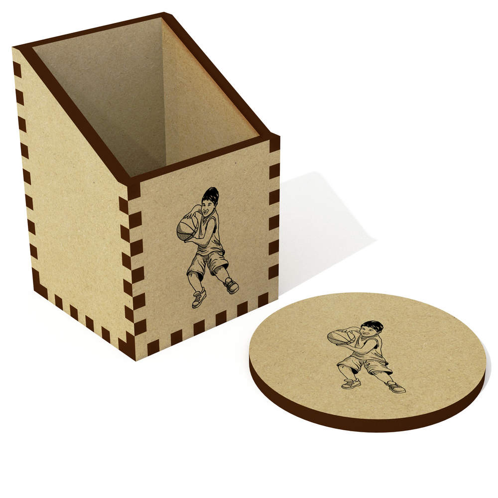'Basket Ball Boy' Desk Tidy / Pencil Holder (DT00106129)