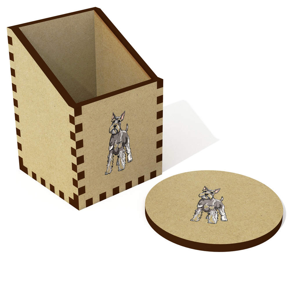 'Schnauzer Dog' Desk Tidy / Pencil Holder (DT00111108)