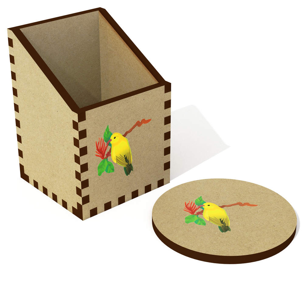 'Hawaii Amakihi Tropical Bird' Desk Tidy / Pencil Holder (DT00111629)