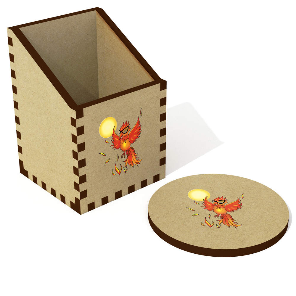 'Phoenix Wearing Sunglasses' Desk Tidy / Pencil Holder (DT00114253)