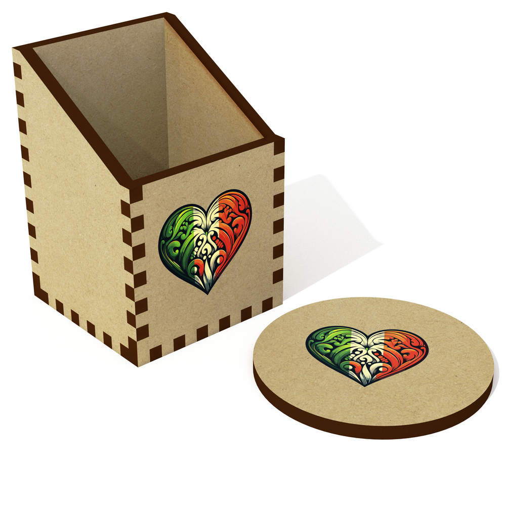 'Ireland Celtic Heart' Desk Tidy / Pencil Holder (DT00115190)