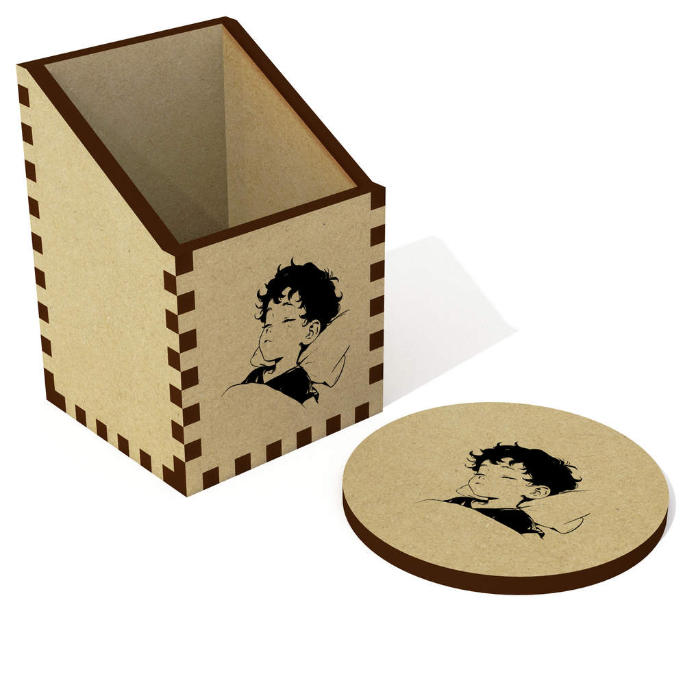 'Cute Boy Sleeping' Desk Tidy / Pencil Holder (DT00117349)