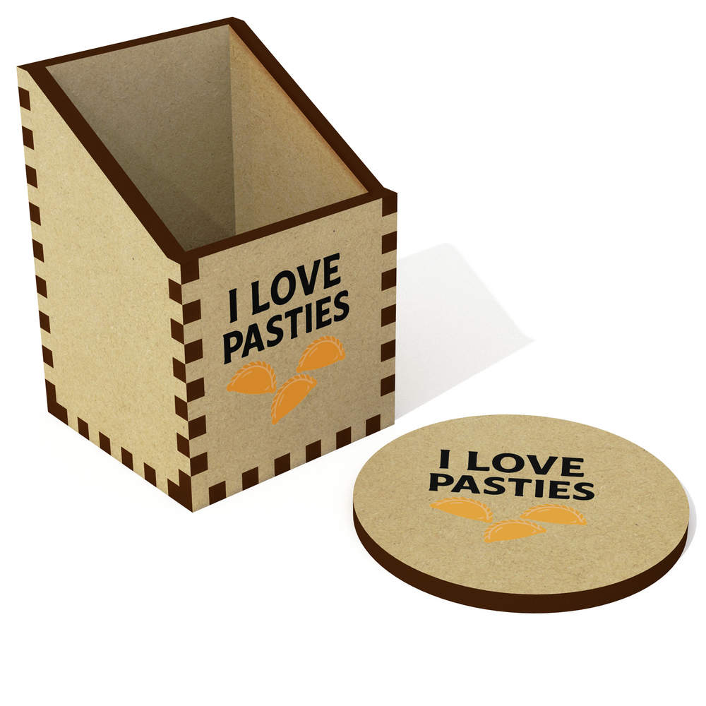 'I Love Pasties' Desk Tidy / Pencil Holder (DT00117897)