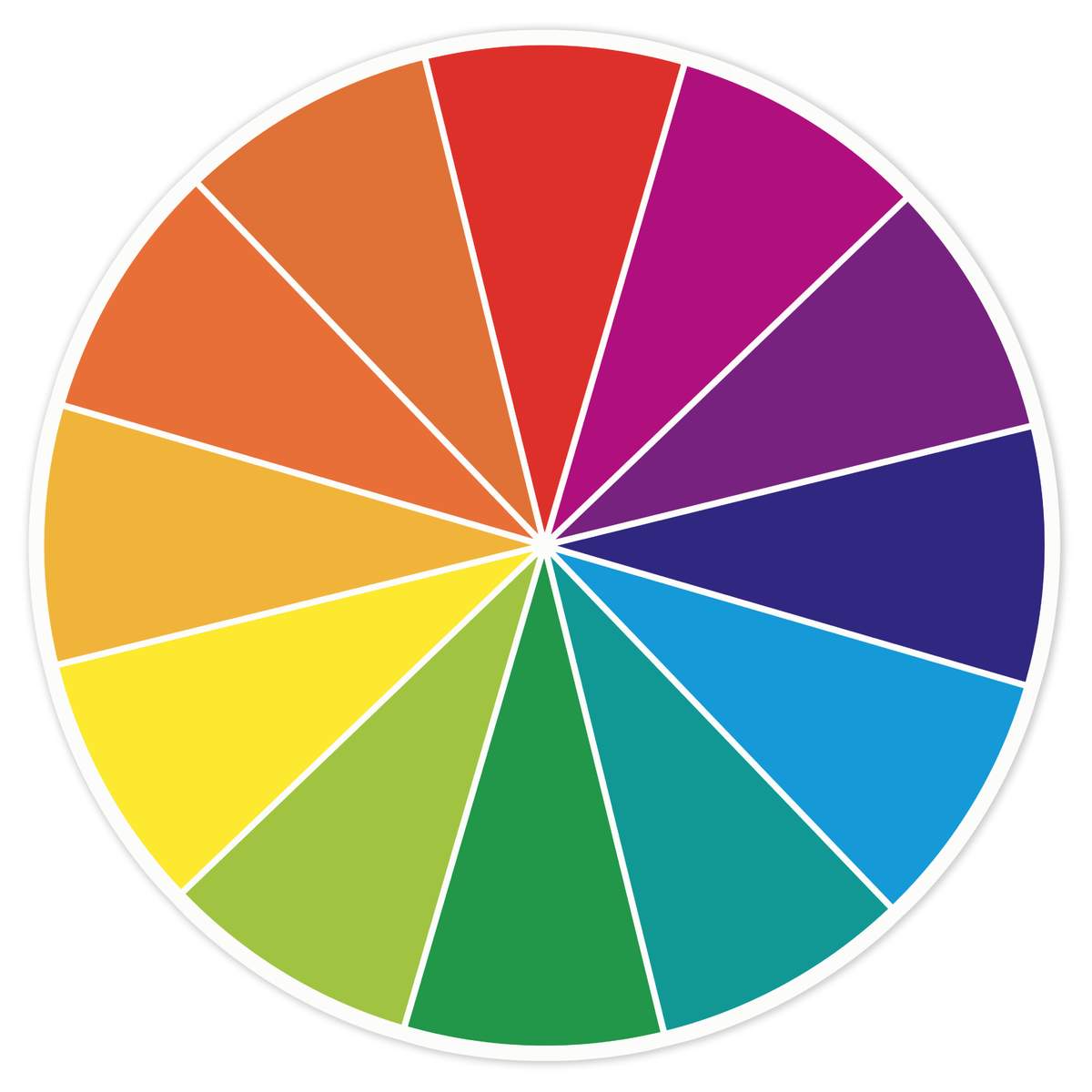 'Colour Wheel' Vinyl Decal Sticker - White, 21cm - Waterproof Permanent Graphic for Cars, Windows, Bins and Smooth Surfaces (DW00089786)