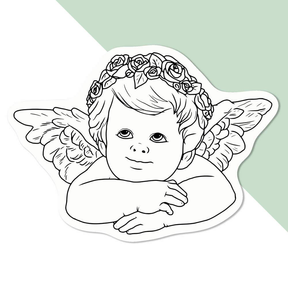 'Cheerful Cherub' Decal Stickers (DW040630) - Picture 13 of 30