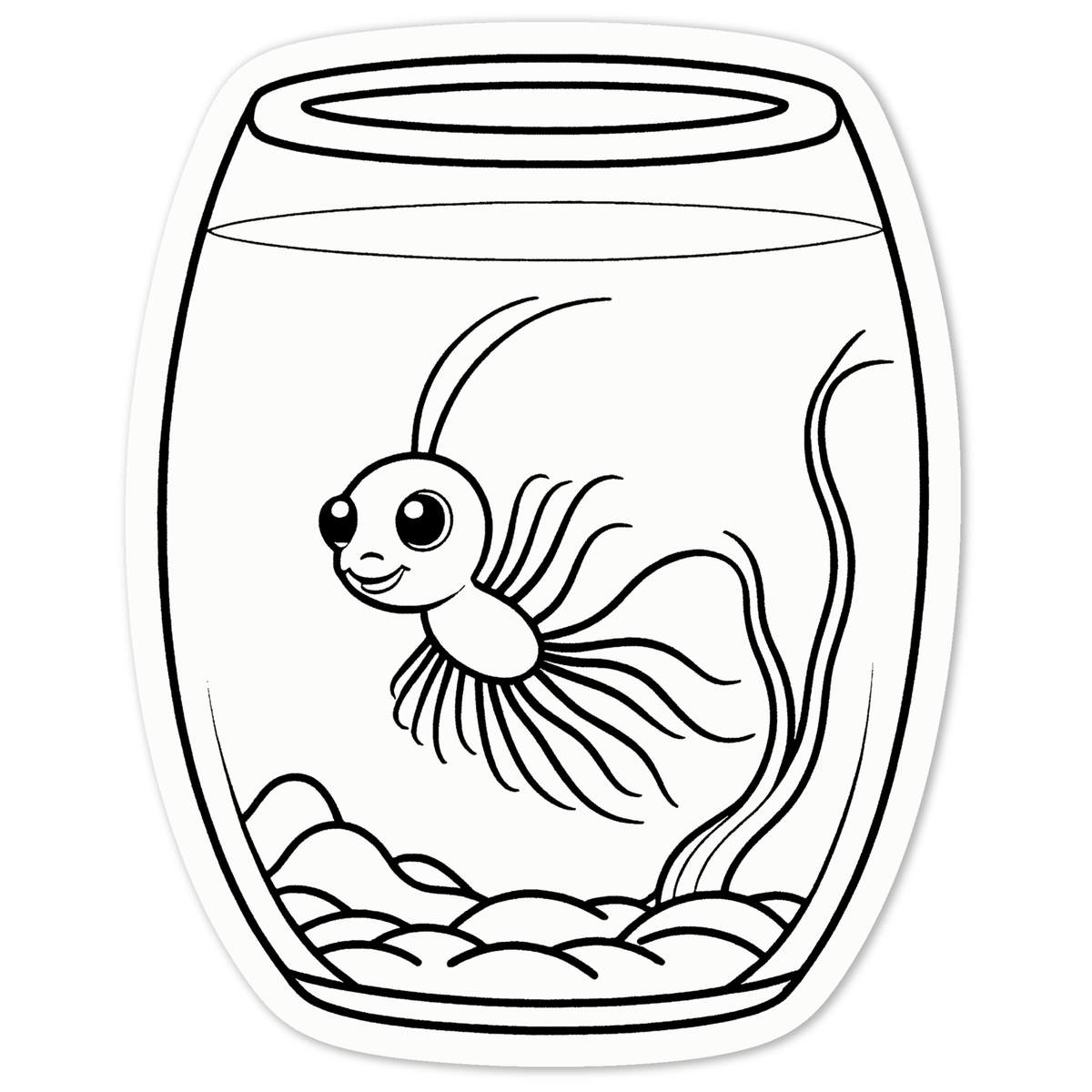 'Sea Monkey' White Premium Vinyl Decal Sticker – Waterproof, Durable & Easy to Apply - For Car Bumpers, Windows, Bins & More - Medium (100mm) (DW00125825)
