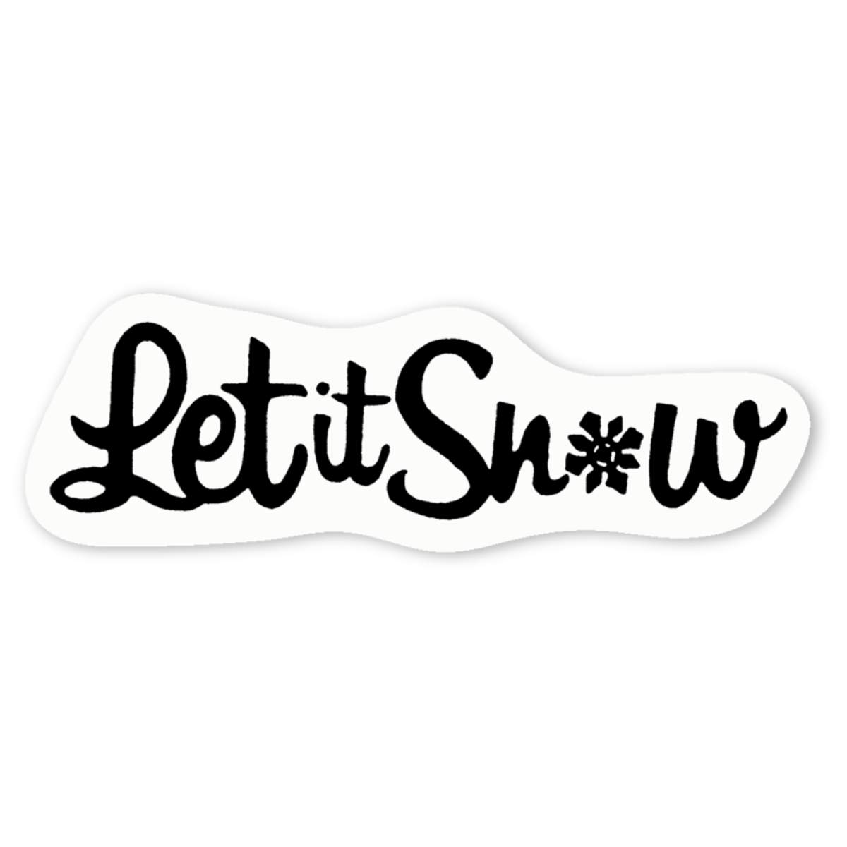 'Let It Snow' Premium Vinyl Decal Stickers – Waterproof, Durable & Easy to Apply - Ideal for Cars, Windows, Bins and More (DW001298)