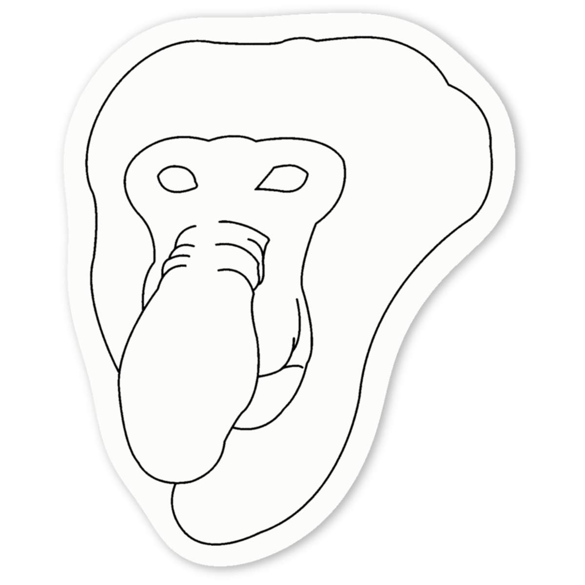 'Proboscis Monkey' Premium Vinyl Decal Stickers – Waterproof, Durable & Easy to Apply - Ideal for Cars, Windows, Bins and More (DW002366)