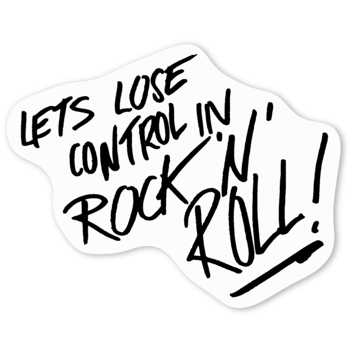'Rock & Roll' Premium Vinyl Decal Stickers – Waterproof, Durable & Easy to Apply - Ideal for Cars, Windows, Bins and More (DW014790)