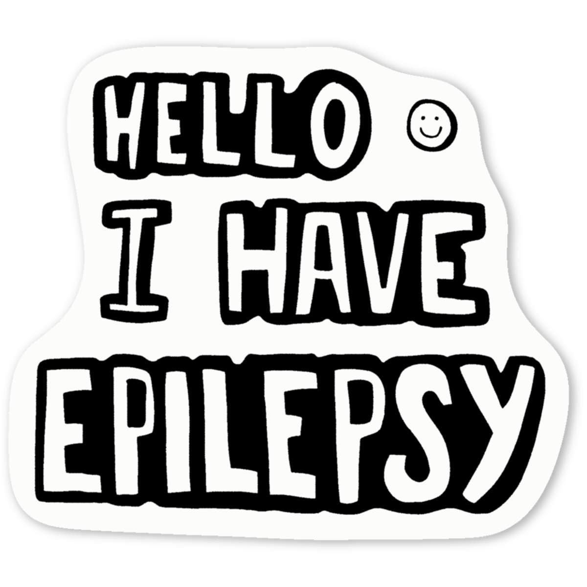 'Epilepsy Greeting' Premium Vinyl Decal Stickers – Waterproof, Durable & Easy to Apply - Ideal for Cars, Windows, Bins and More (DW016434)