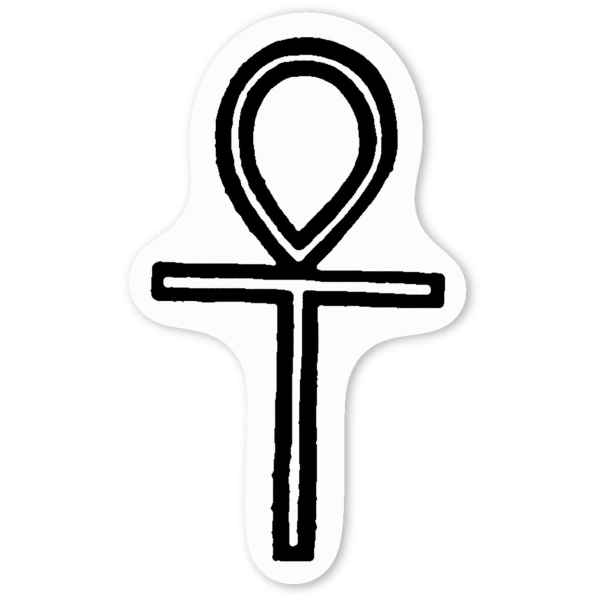 'Egyptian Ankh' Premium Vinyl Decal Stickers – Waterproof, Durable & Easy to Apply - Ideal for Cars, Windows, Bins and More (DW016826)