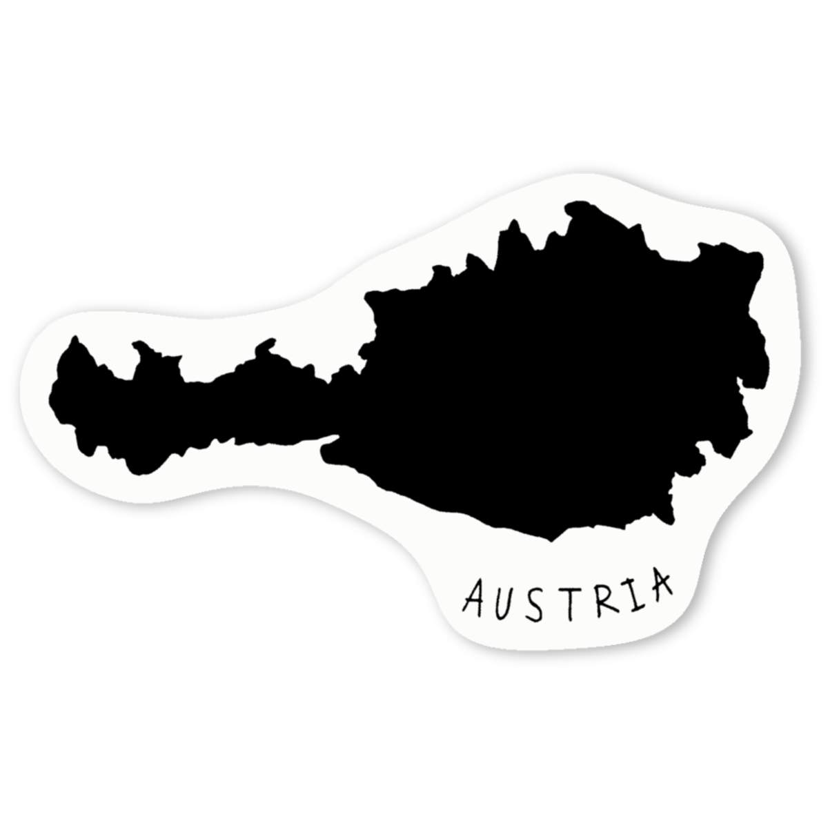 'Austria Country' Premium Vinyl Decal Stickers – Waterproof, Durable & Easy to Apply - Ideal for Cars, Windows, Bins and More (DW017600)