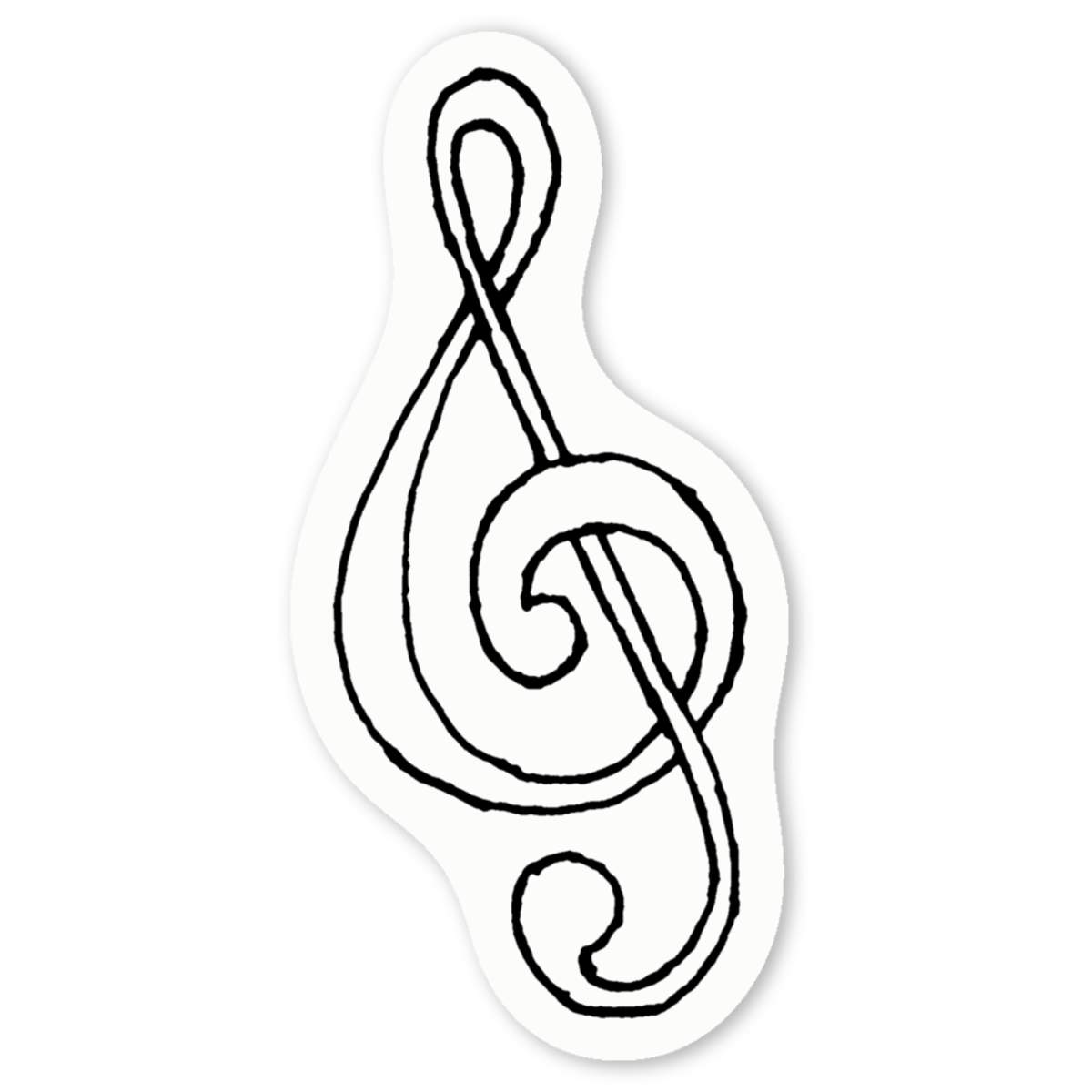 'Music Symbol' Premium Vinyl Decal Stickers – Waterproof, Durable & Easy to Apply - Ideal for Cars, Windows, Bins and More (DW020283)