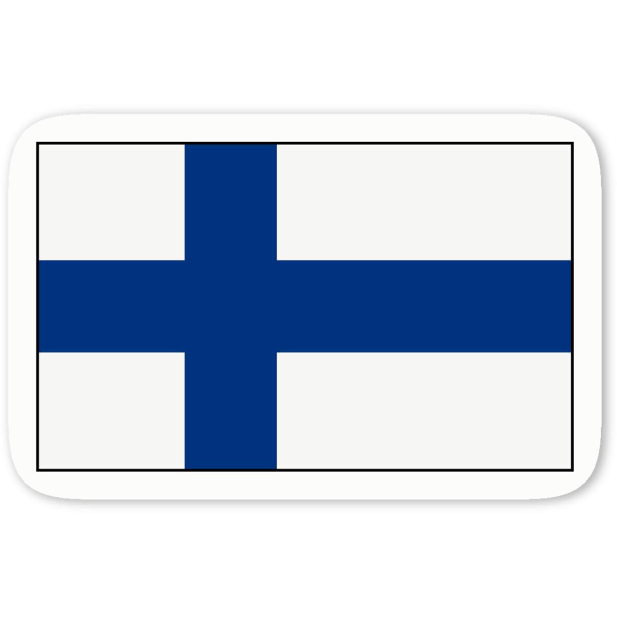 'Finland Flag' Premium Vinyl Decal Stickers – Waterproof, Durable & Easy to Apply - Ideal for Cars, Windows, Bins and More (DW023048)