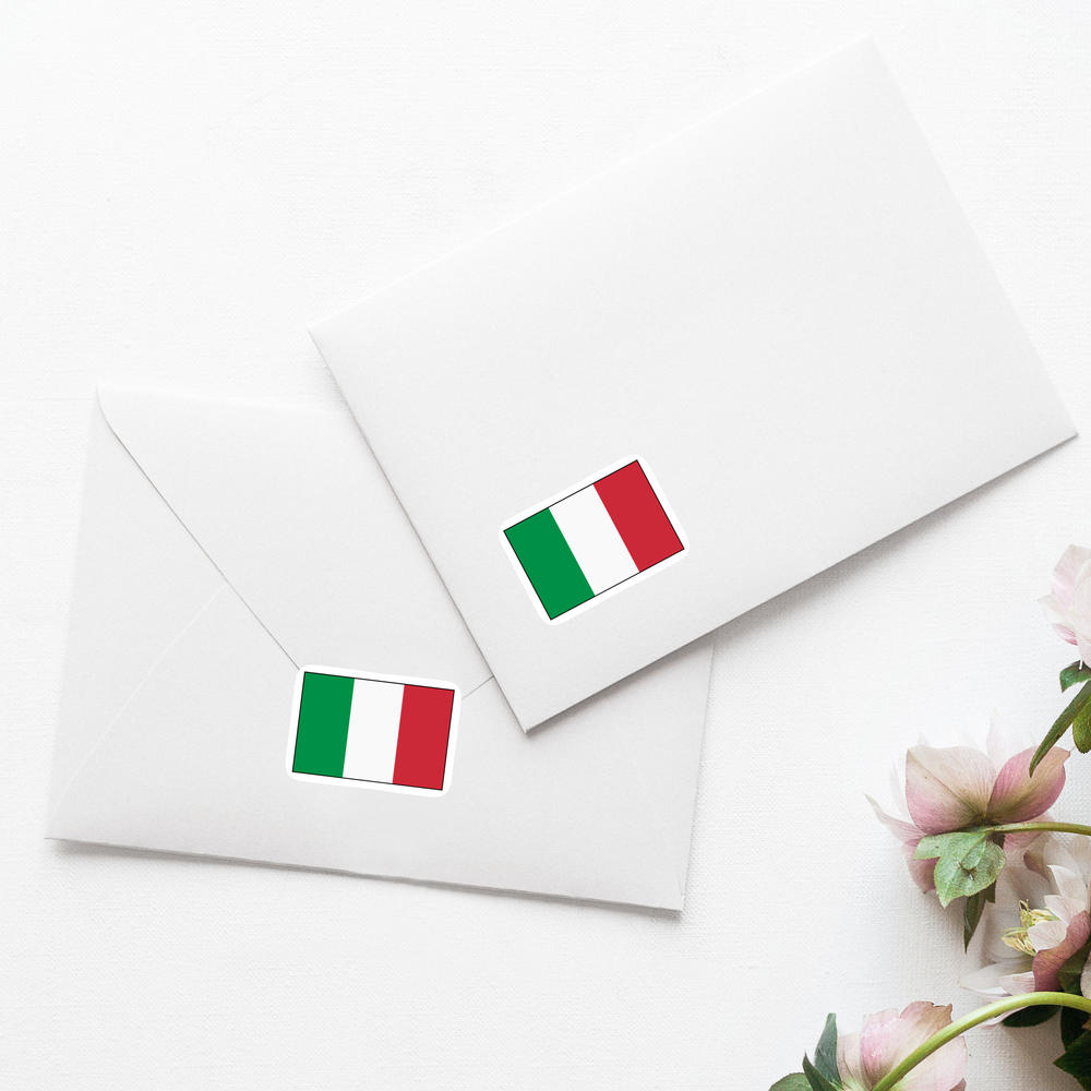 Italien flagge fahne sticker fototapete • fototapeten Werbung