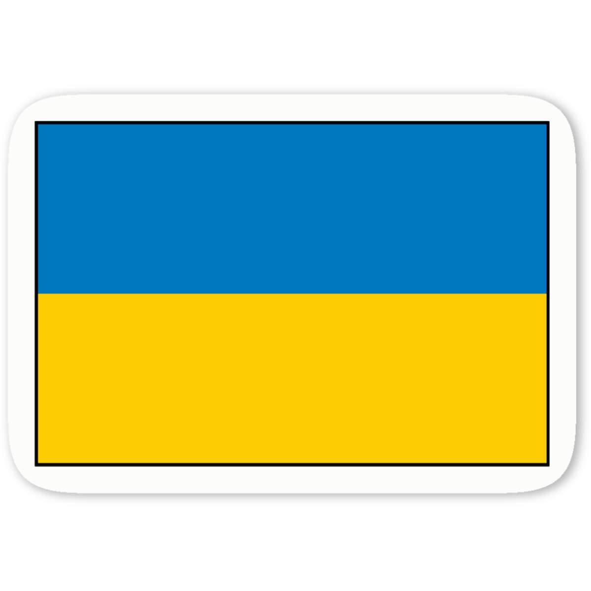 'Ukraine Flag' Premium Vinyl Decal Stickers – Waterproof, Durable & Easy to Apply - Ideal for Cars, Windows, Bins and More (DW023891)