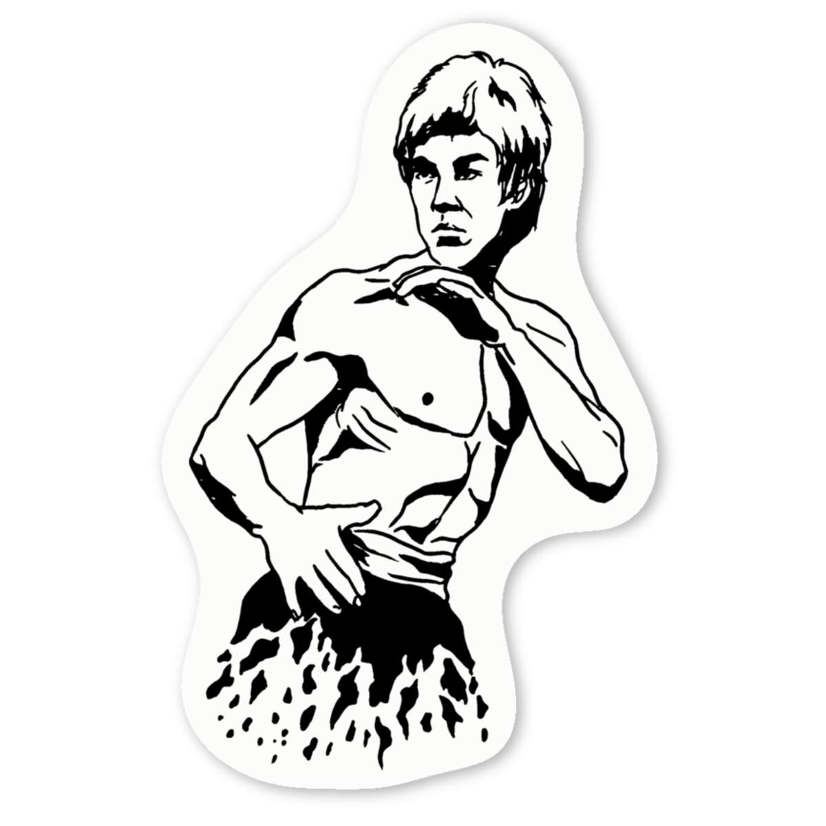 'Martial Arts Pose' Premium Vinyl Decal Stickers – Waterproof, Durable & Easy to Apply - Ideal for Cars, Windows, Bins and More (DW025890)