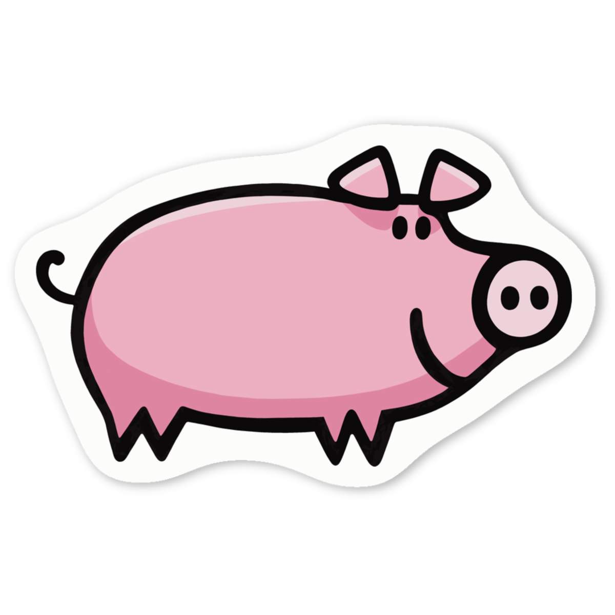 'Pig' Premium Vinyl Decal Stickers – Waterproof, Durable & Easy to Apply - Ideal for Cars, Windows, Bins and More (DW027866)