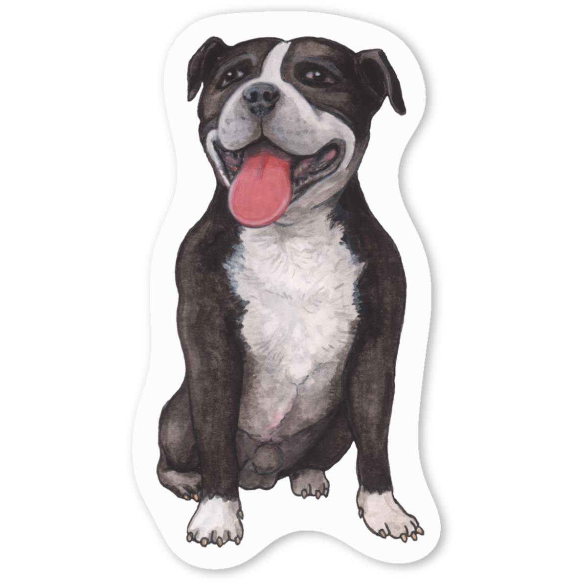 'Staffordshire Bull Terrier' Premium Vinyl Decal Stickers – Waterproof, Durable & Easy to Apply - Ideal for Cars, Windows, Bins and More (DW027917)