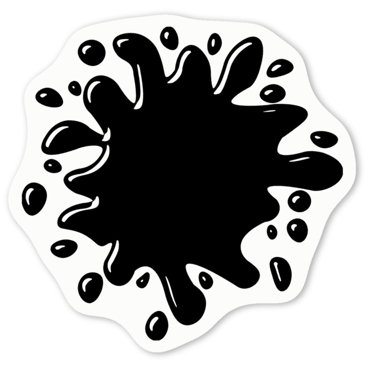 'Paint Splat' Premium Vinyl Decal Stickers – Waterproof, Durable & Easy to Apply - Ideal for Cars, Windows, Bins and More (DW030048)