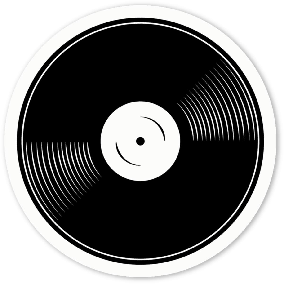 'Vinyl Record' Premium Vinyl Decal Stickers – Waterproof, Durable & Easy to Apply - Ideal for Cars, Windows, Bins and More (DW030121)