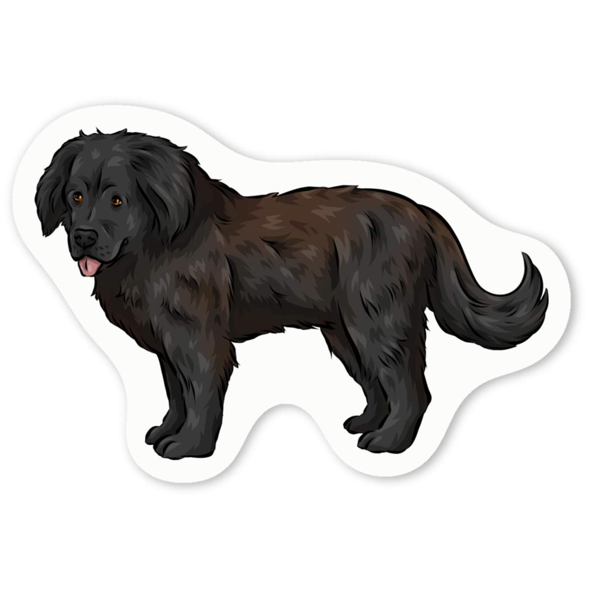 'Newfoundland Dog' Premium Vinyl Decal Stickers – Waterproof, Durable & Easy to Apply - Ideal for Cars, Windows, Bins and More (DW031405)