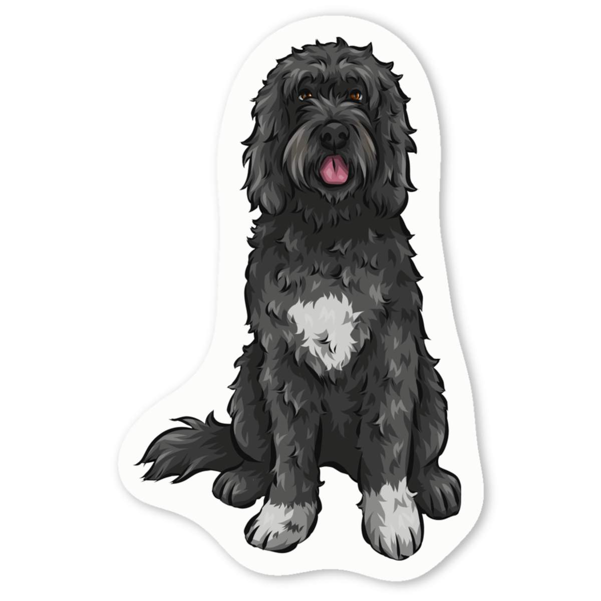 'Portugese Water Dog' Premium Vinyl Decal Stickers – Waterproof, Durable & Easy to Apply - Ideal for Cars, Windows, Bins and More (DW031628)