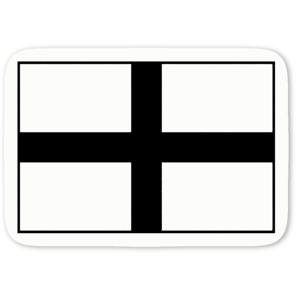 'St. George Flag' Premium Vinyl Decal Stickers – Waterproof, Durable & Easy to Apply - Ideal for Cars, Windows, Bins and More (DW032267)