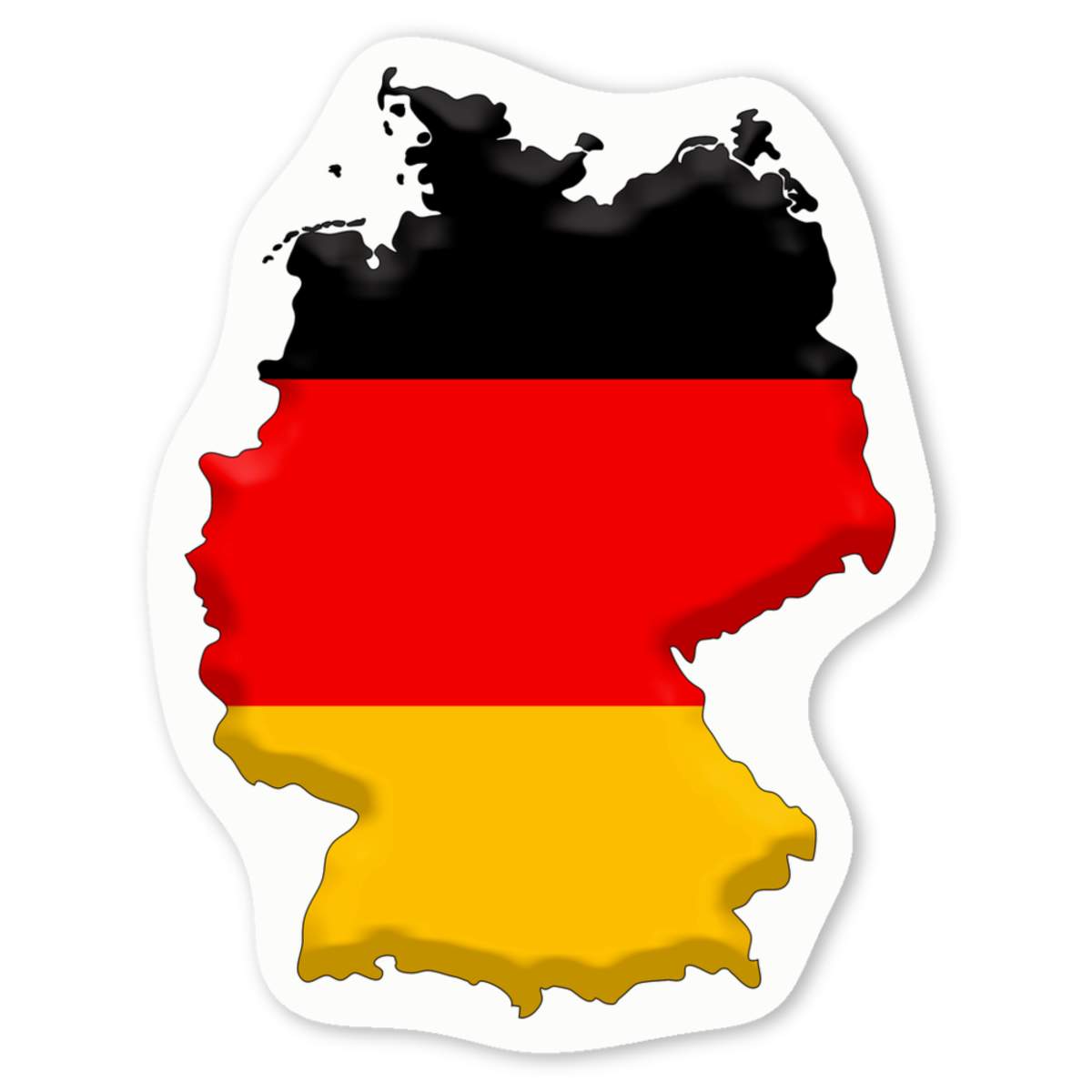 'Germany Country' Premium Vinyl Decal Stickers – Waterproof, Durable & Easy to Apply - Ideal for Cars, Windows, Bins and More (DW034839)