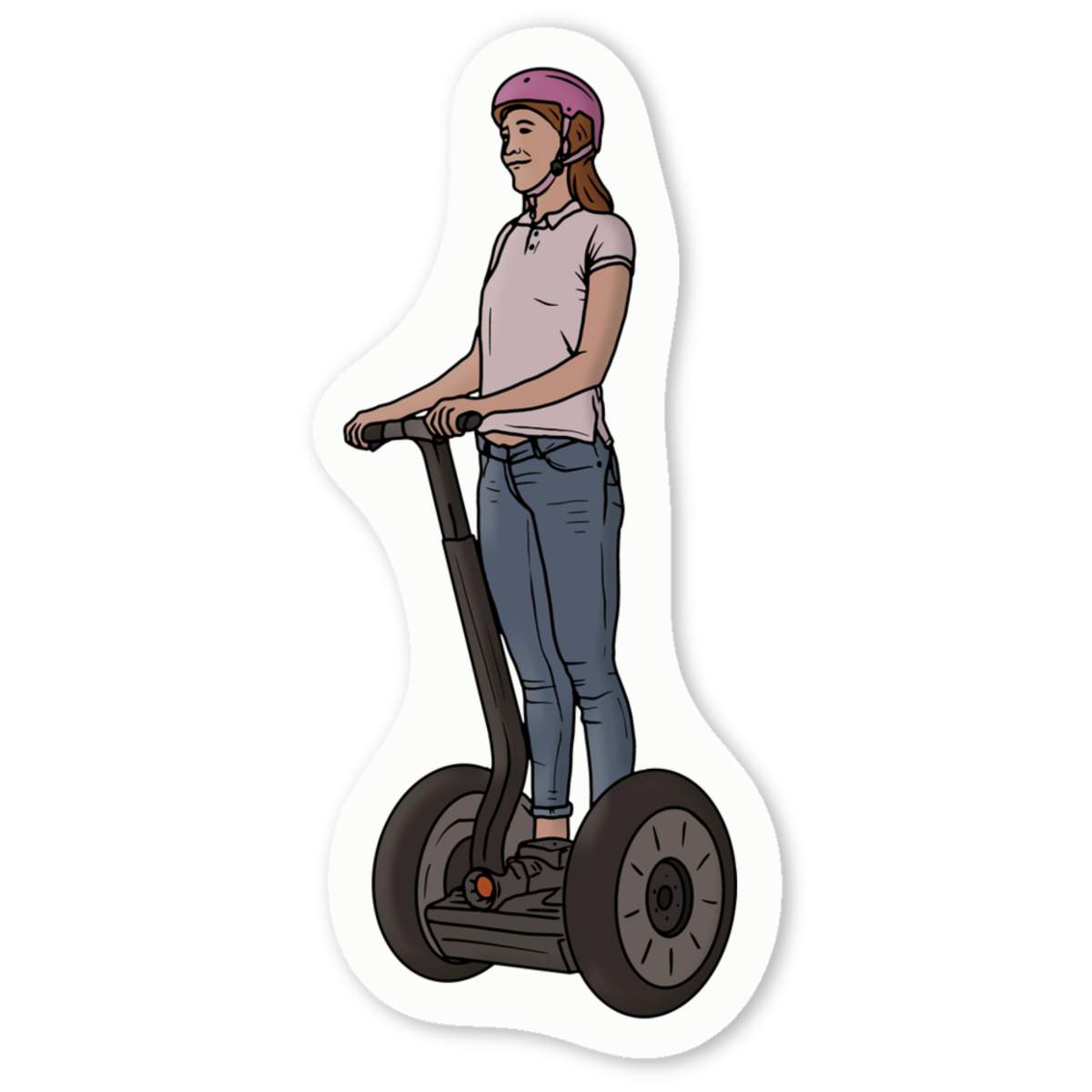 'Hoverboard Woman' Premium Vinyl Decal Stickers – Waterproof, Durable & Easy to Apply - Ideal for Cars, Windows, Bins and More (DW035137)