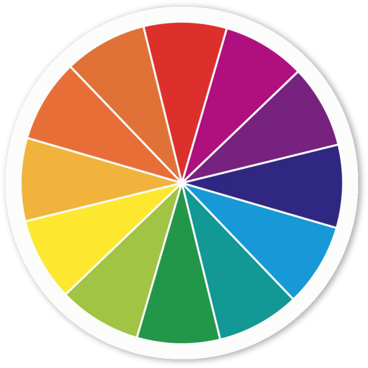 'Colour Wheel' Premium Vinyl Decal Stickers – Waterproof, Durable & Easy to Apply - Ideal for Cars, Windows, Bins and More (DW039630)