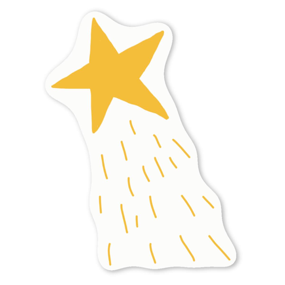 'Shooting star' Premium Vinyl Decal Stickers – Waterproof, Durable & Easy to Apply - Ideal for Cars, Windows, Bins and More (DW039954)