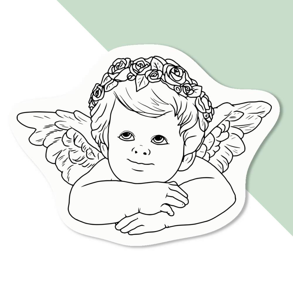 'Cheerful Cherub' Decal Stickers (DW040630) - Picture 7 of 30