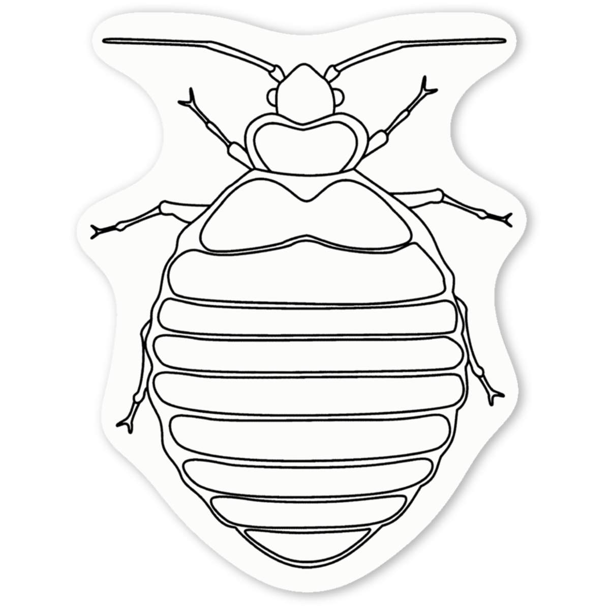 'Bed Bug' Premium Vinyl Decal Stickers – Waterproof, Durable & Easy to Apply - Ideal for Cars, Windows, Bins and More (DW042242)