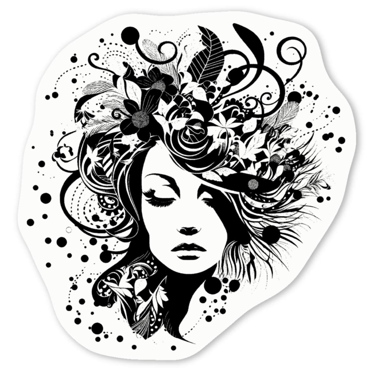 'Pattern burst' Premium Vinyl Decal Stickers – Waterproof, Durable & Easy to Apply - Ideal for Cars, Windows, Bins and More (DW042707)