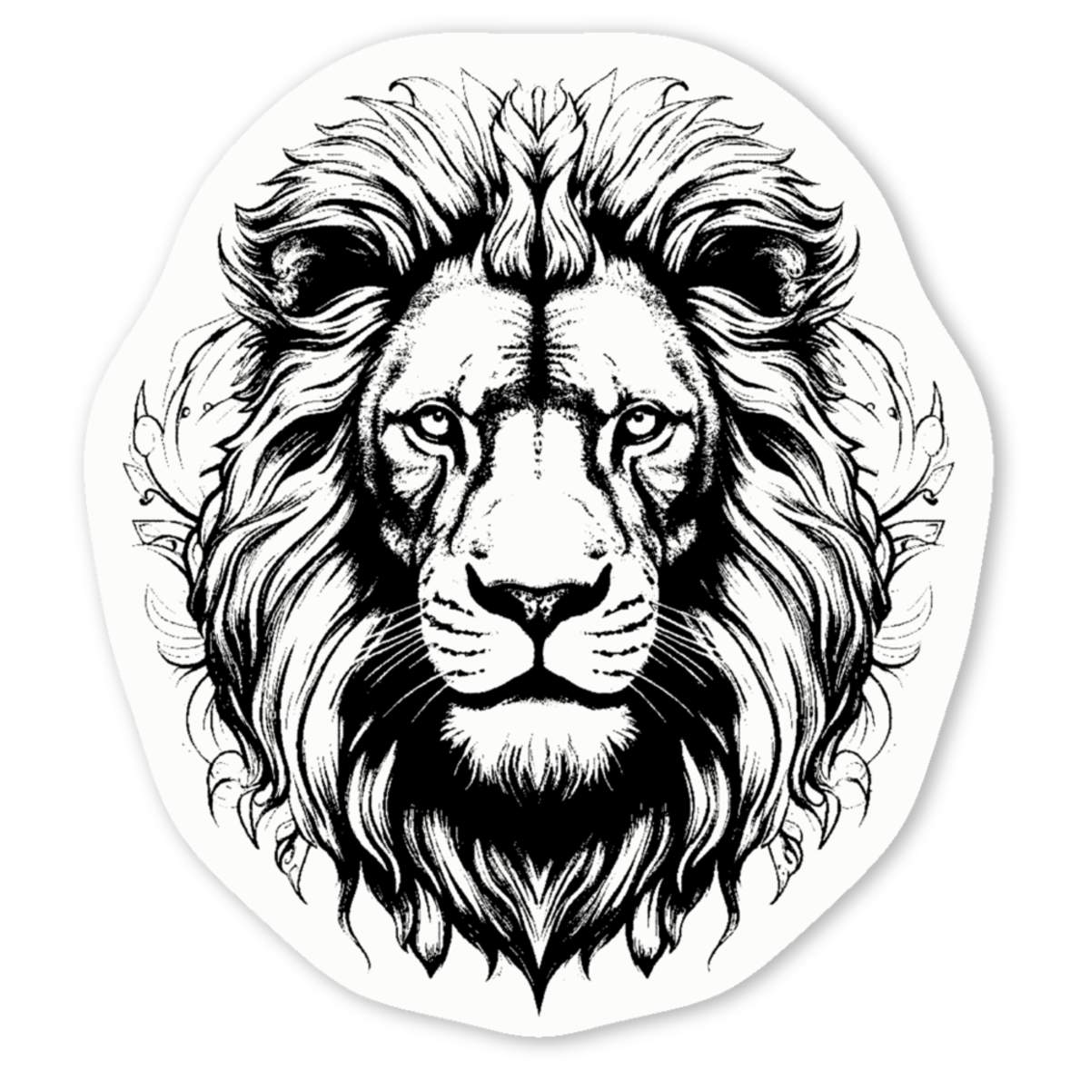 'lion' Premium Vinyl Decal Stickers – Waterproof, Durable & Easy to Apply - Ideal for Cars, Windows, Bins and More (DW042991)