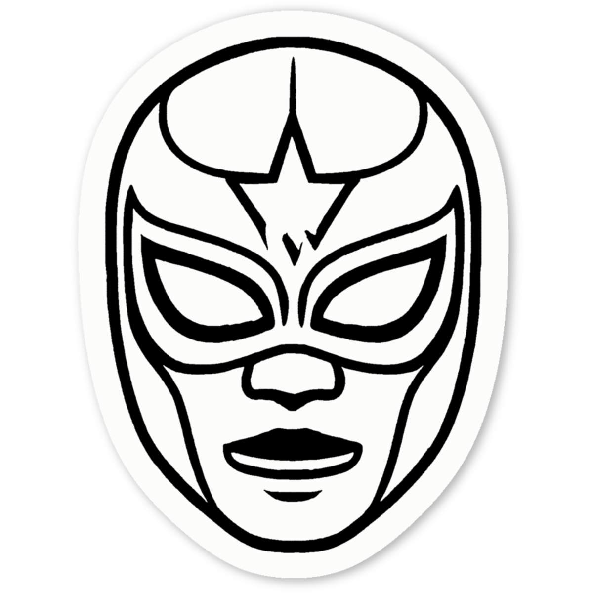 'Lucha Libre Mask' Premium Vinyl Decal Stickers – Waterproof, Durable & Easy to Apply - Ideal for Cars, Windows, Bins and More (DW044909)