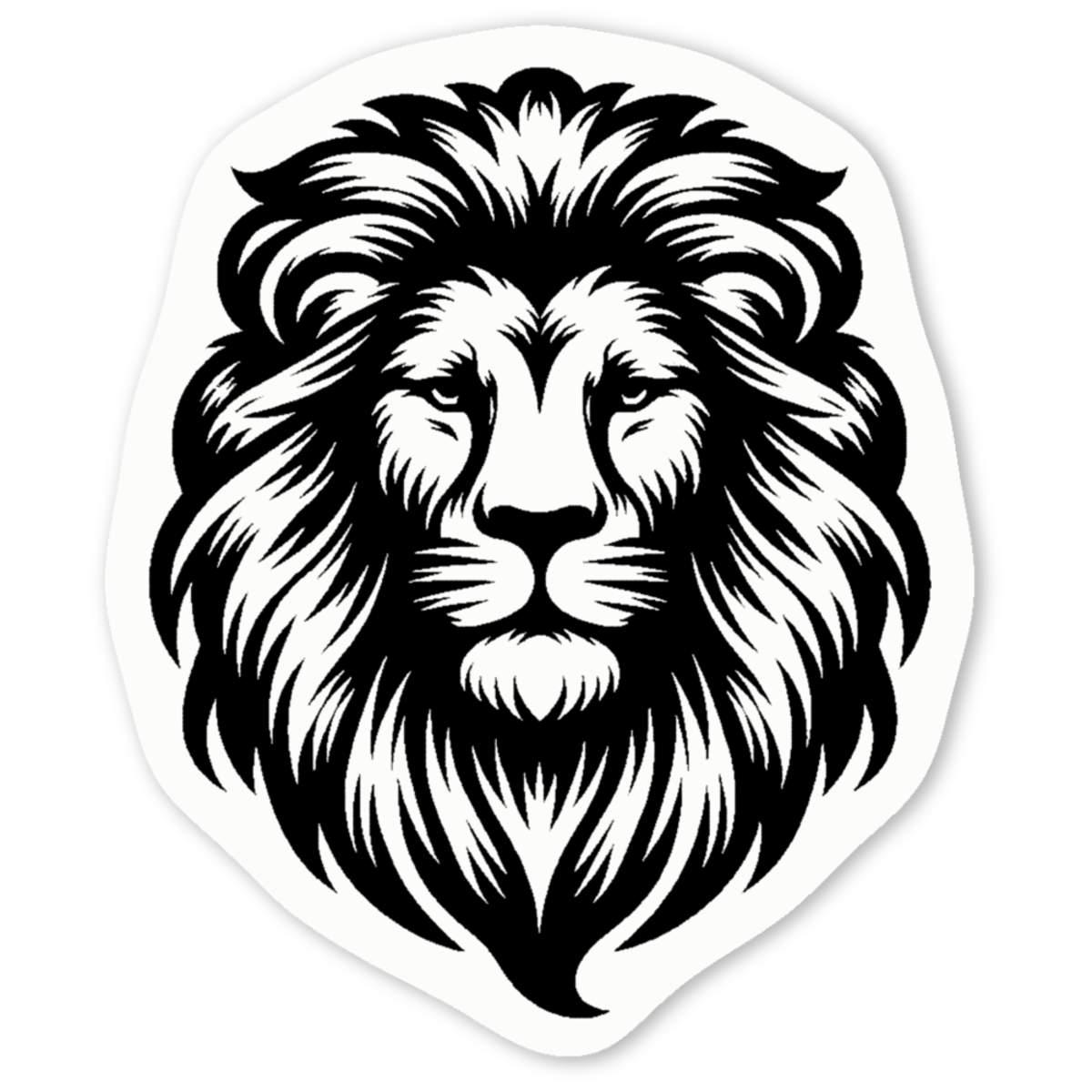 'Majestic Lion' Premium Vinyl Decal Stickers – Waterproof, Durable & Easy to Apply - Ideal for Cars, Windows, Bins and More (DW047050)