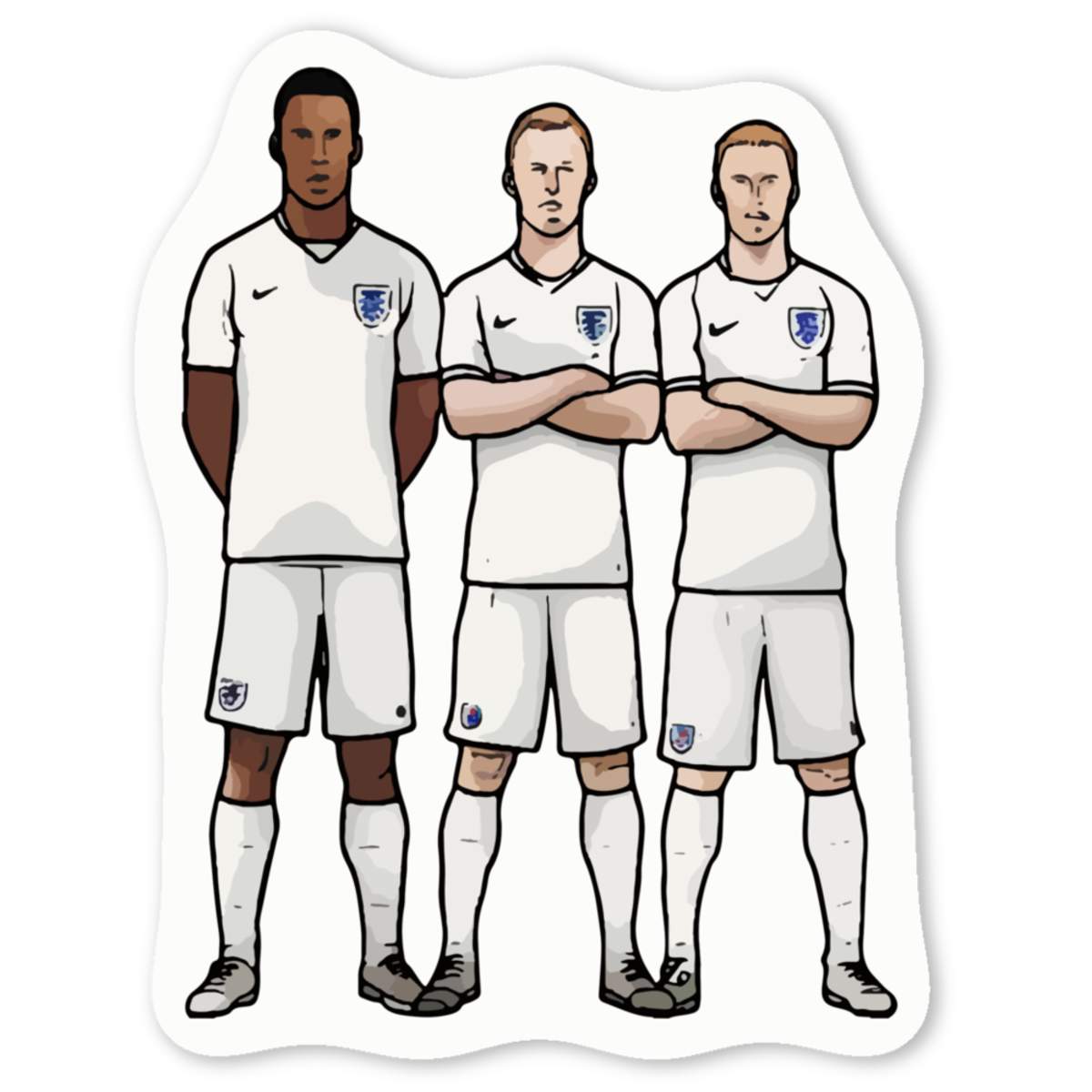 'World Cup Football Team' Premium Vinyl Decal Stickers – Waterproof, Durable & Easy to Apply - Ideal for Cars, Windows, Bins and More (DW047467)